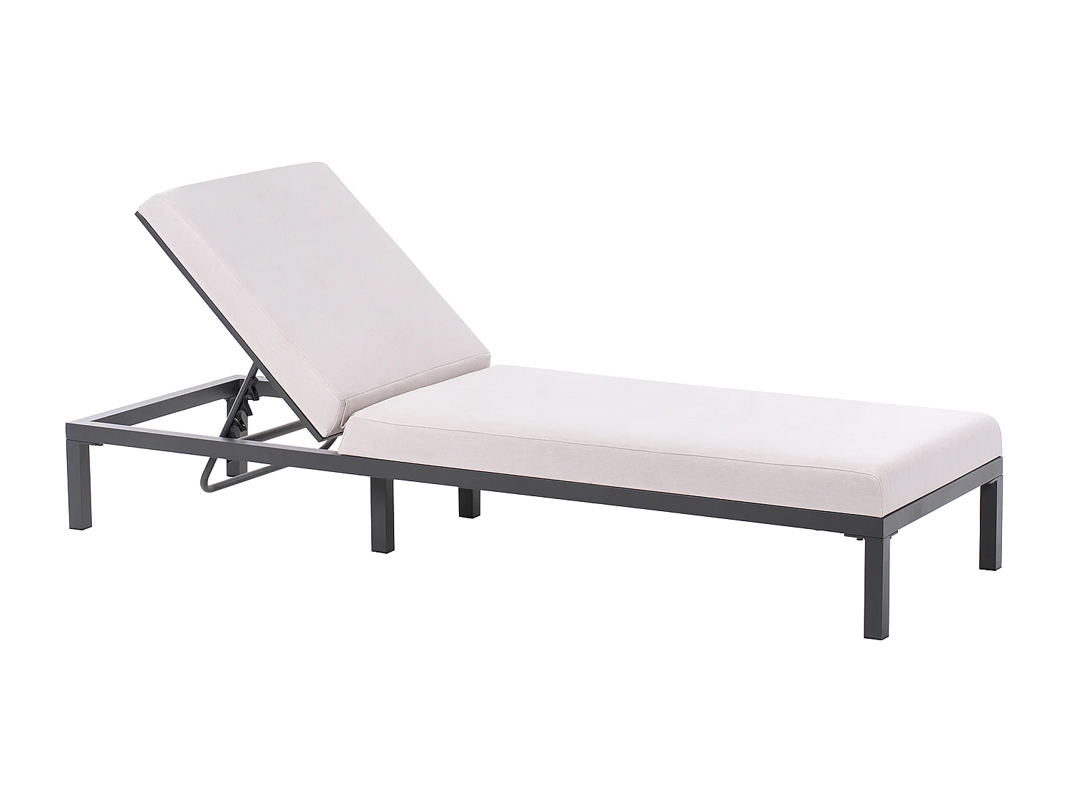 Transat avec coussin LARIANO Métal Beige clair