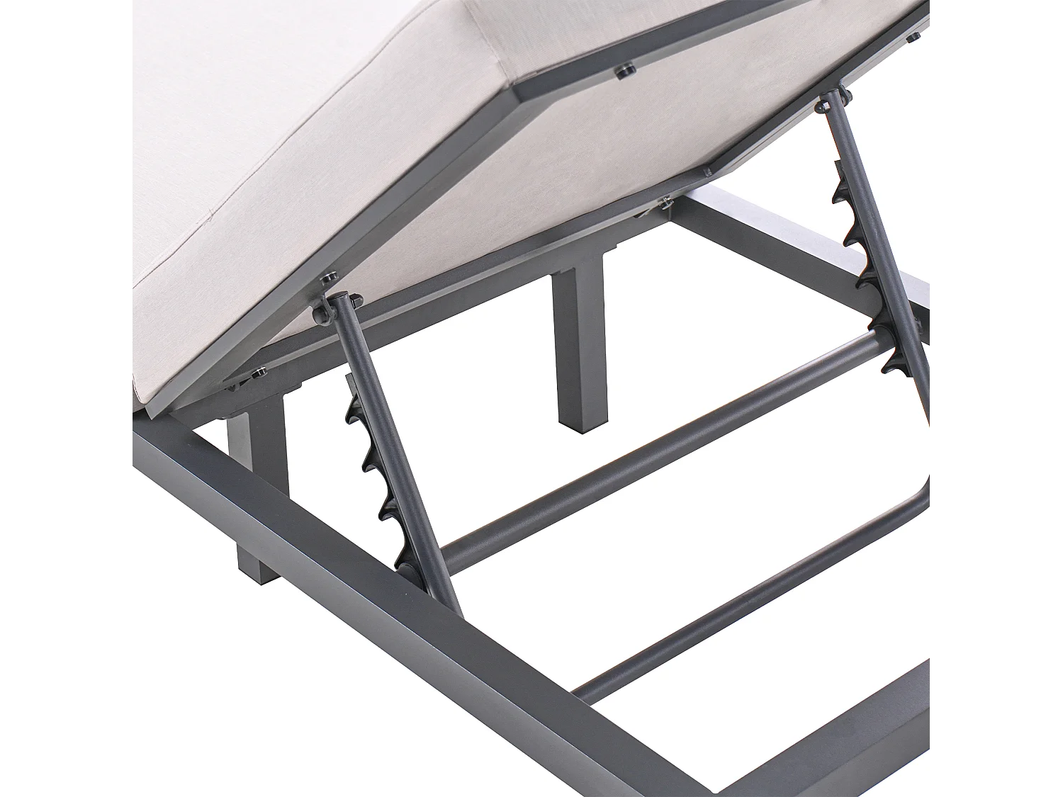 Transat avec coussin LARIANO Métal Beige clair