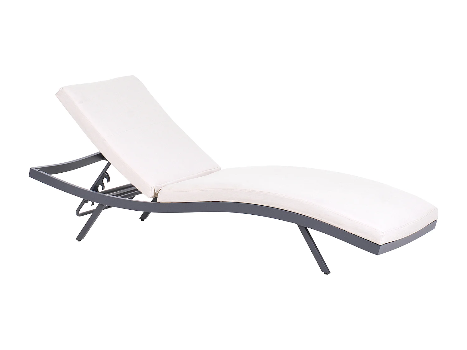 Transat avec coussin AMELIA Métal Beige clair