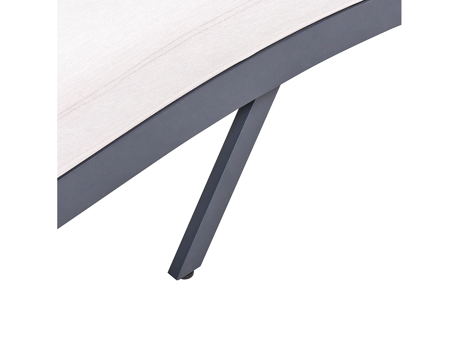 Transat avec coussin AMELIA Métal Beige clair