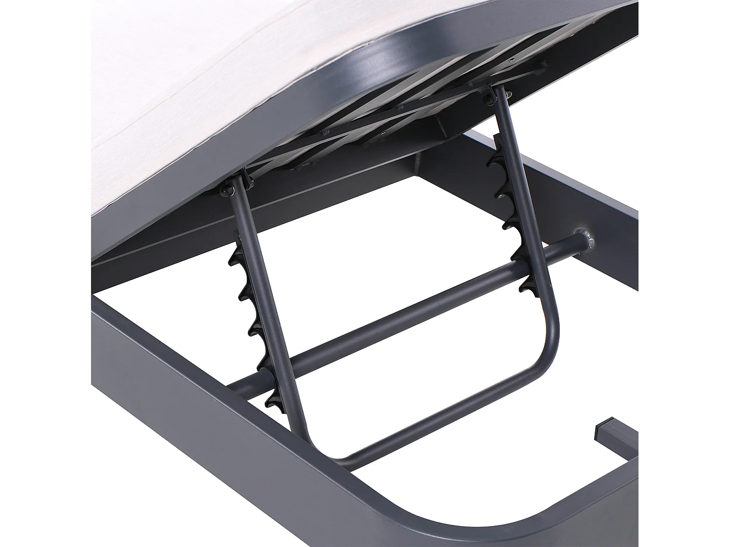 Ligstoel met kussen NETTUNO Metaal Lichtbeige