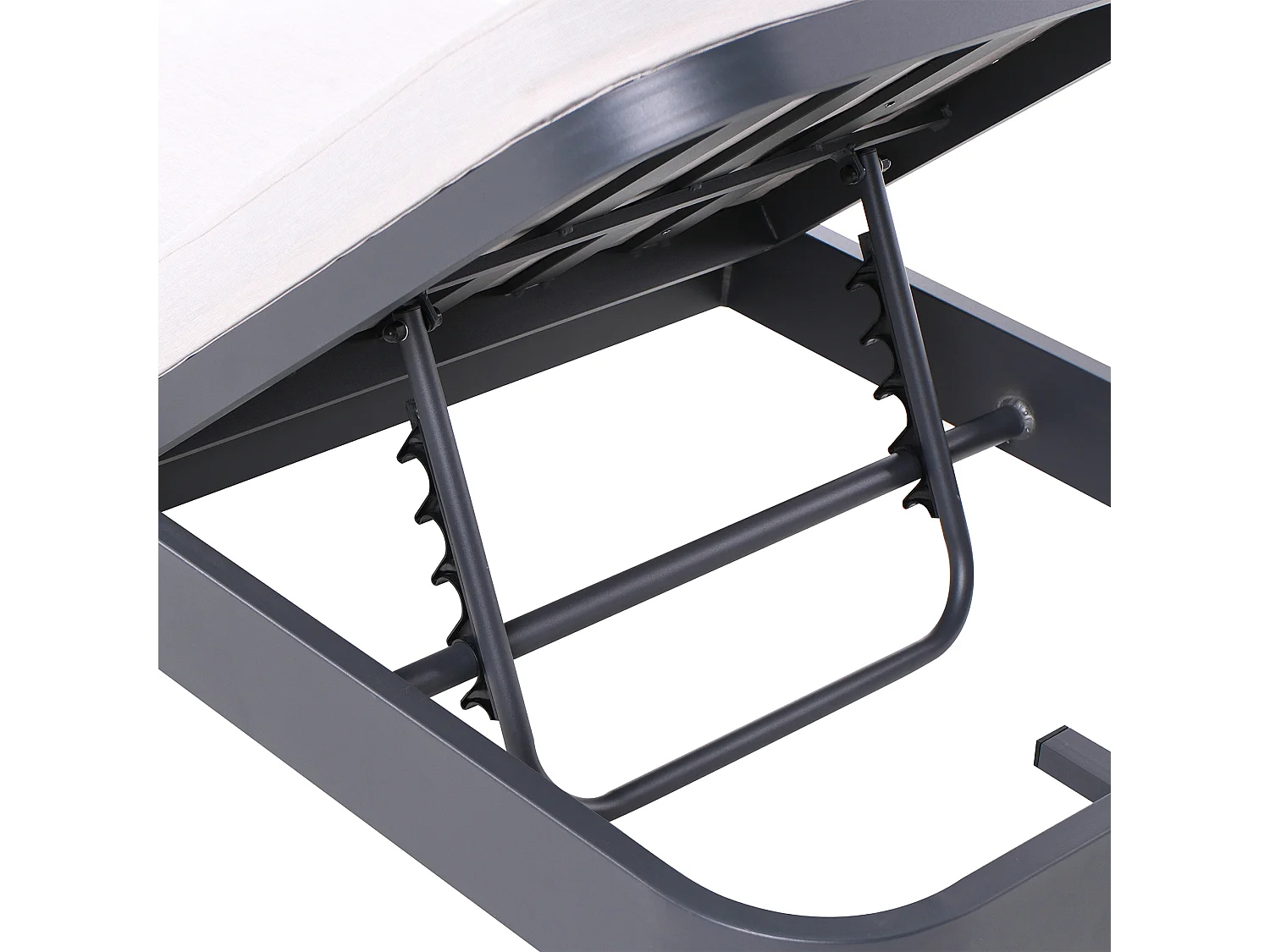 Ligstoel met kussen NETTUNO Metaal Lichtbeige