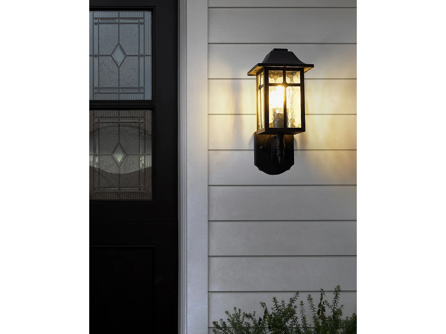 Outdoor wandlamp ALATA Zwart