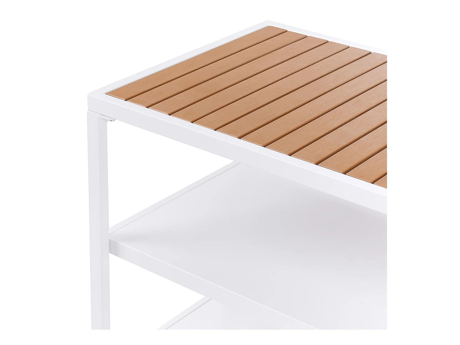 Wyspa kuchenna ogrodowa ze zlewem AVETRANA Metal Biały