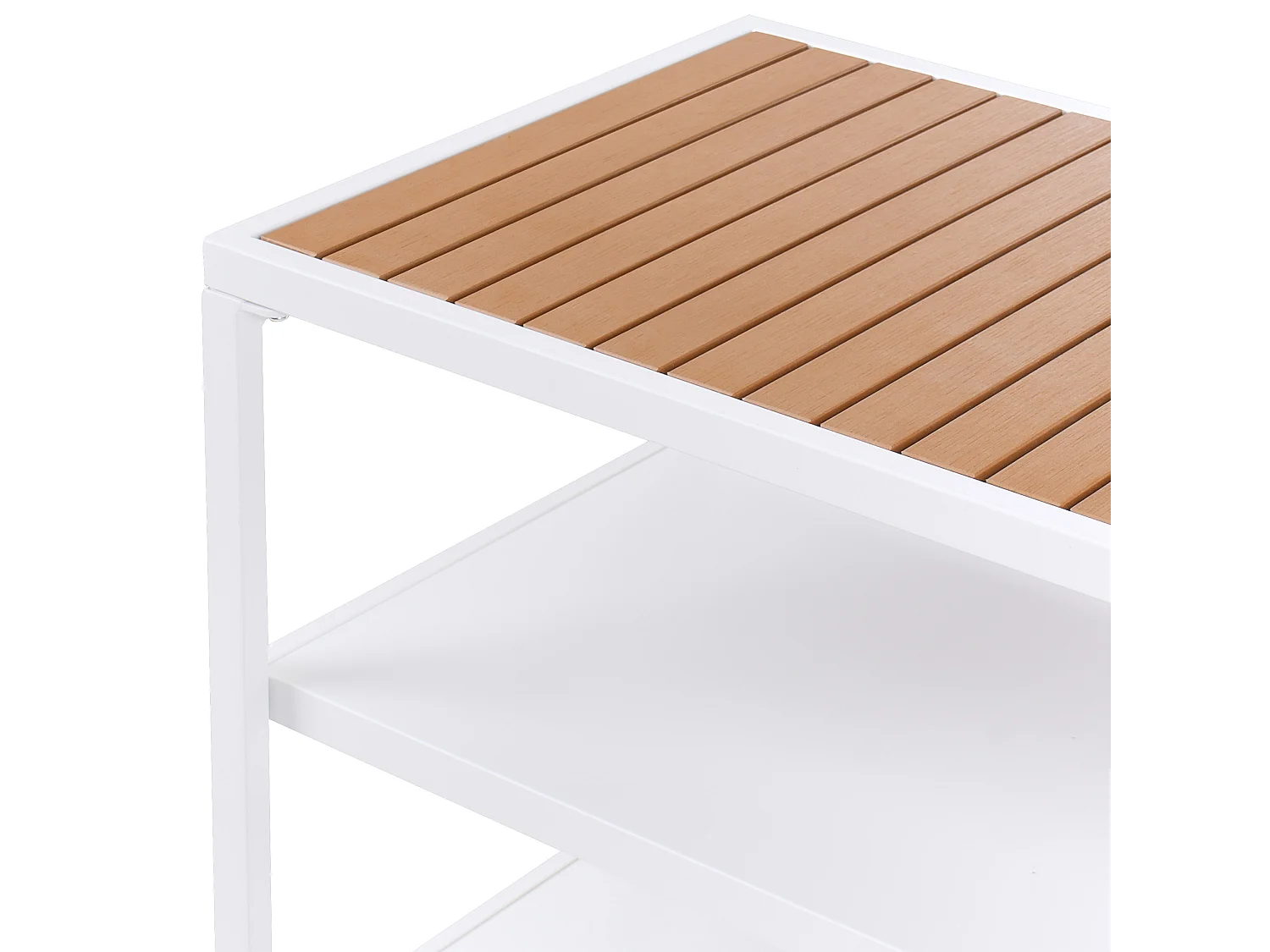 Wyspa kuchenna ogrodowa ze zlewem AVETRANA Metal Biały