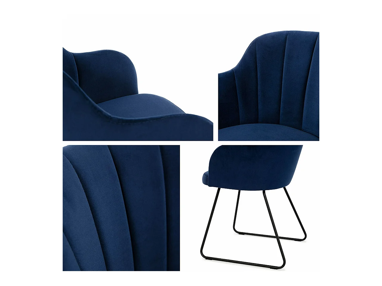 Cadeira Comfivo 102, Tecido, Metal, 78x46x56cm