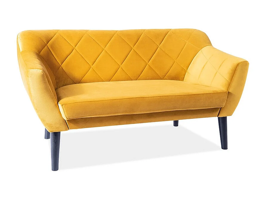 Sofa KARO 2 VELVET curry dwuosobowa