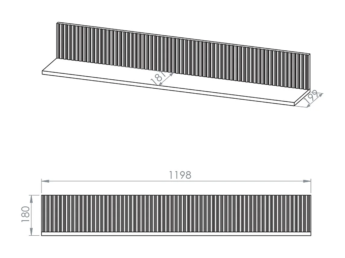 Mensola a muro Connie Cashmere