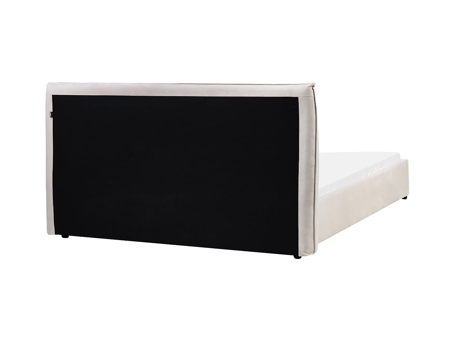 Lit à eau Velours LAVAUR 160 x 200 cm Blanc cassé