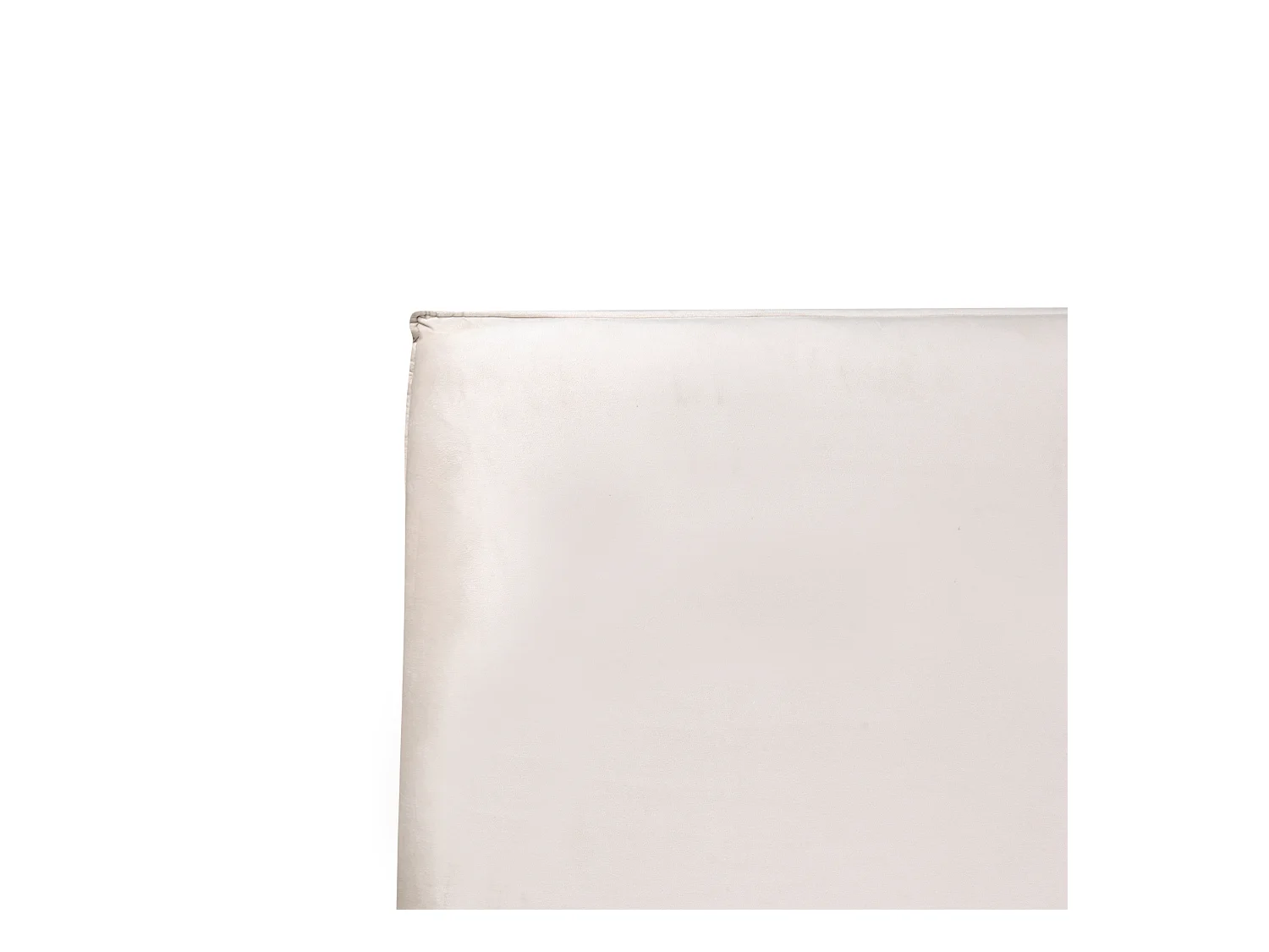 Lit à eau Velours LAVAUR 160 x 200 cm Blanc cassé