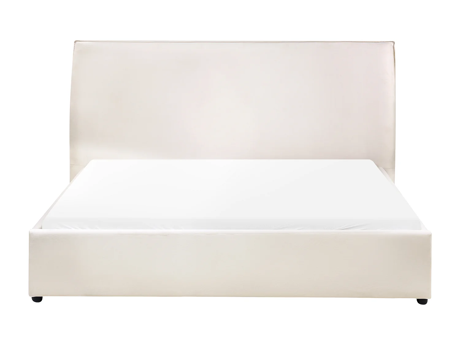 Lit à eau Velours LAVAUR 160 x 200 cm Blanc cassé