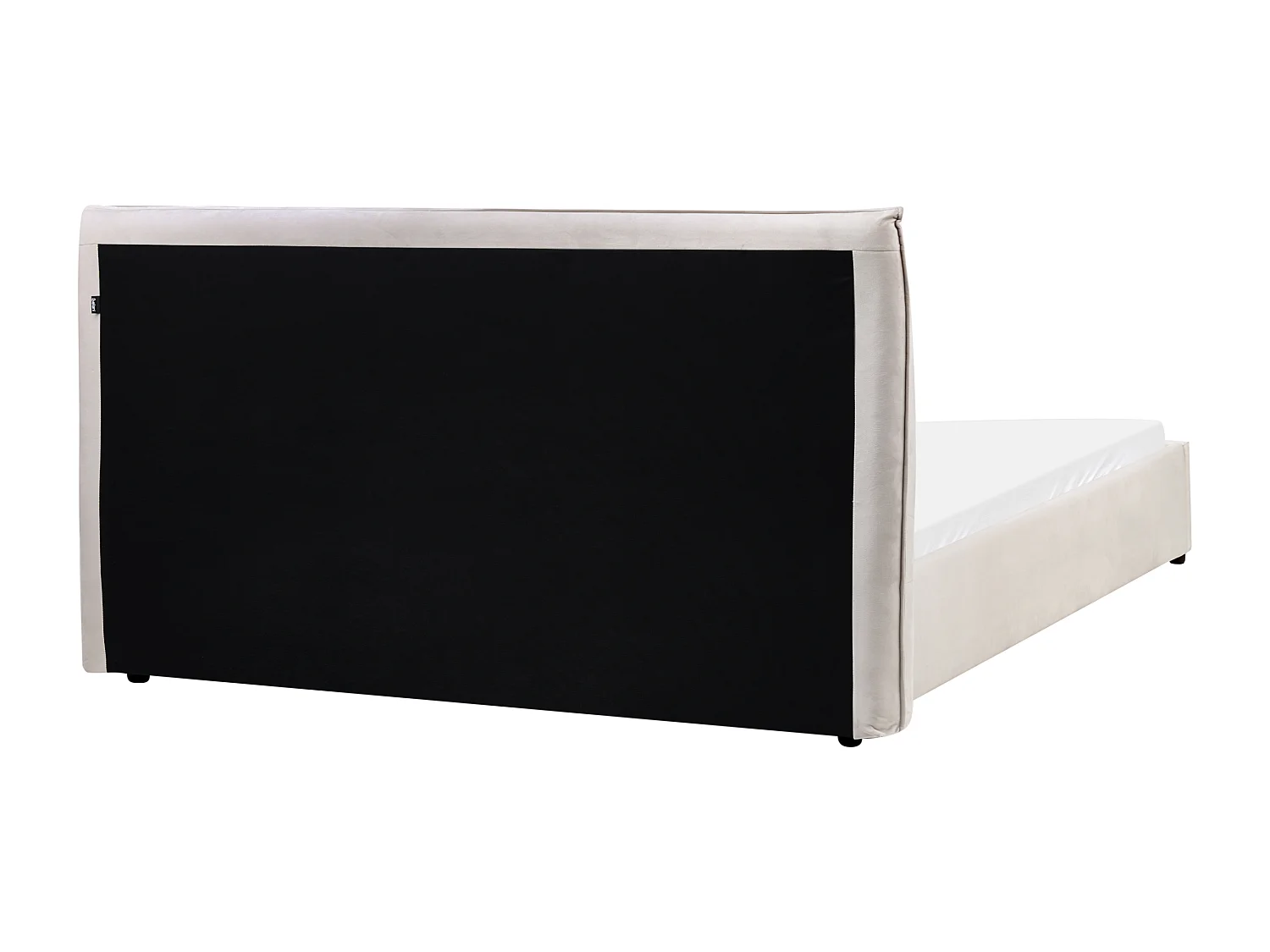 Lit à eau Velours LAVAUR 160 x 200 cm Blanc cassé