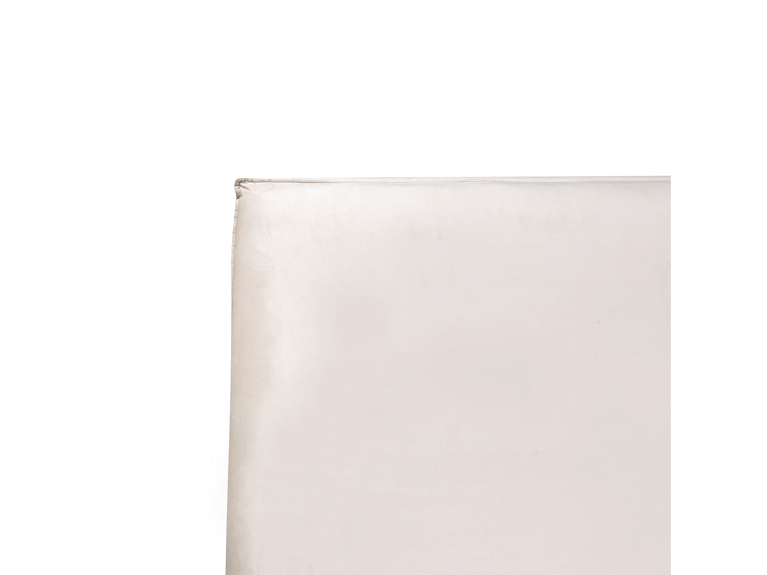 Lit à eau Velours LAVAUR 160 x 200 cm Blanc cassé