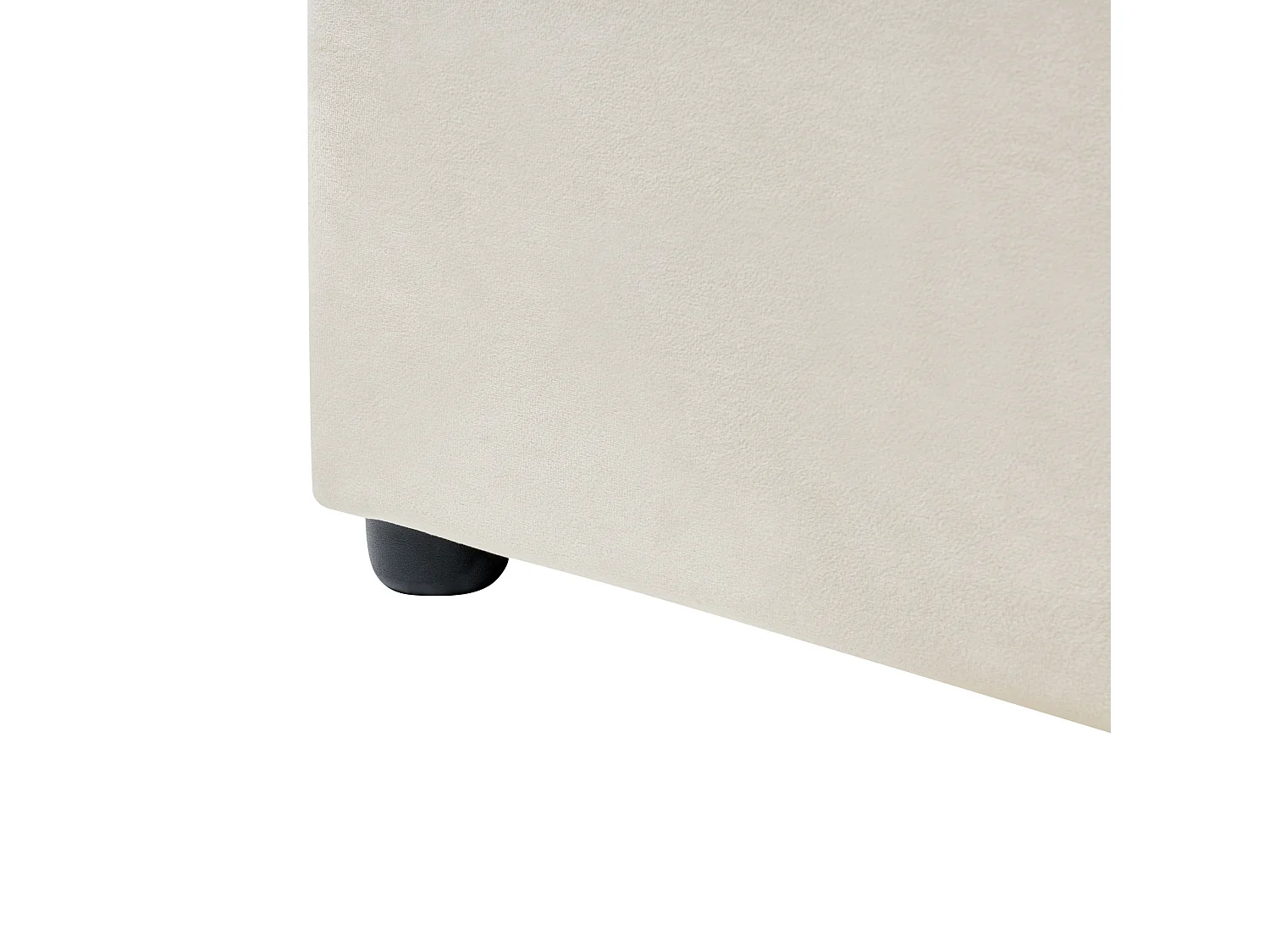 Lit à eau Velours LAVAUR 160 x 200 cm Blanc cassé