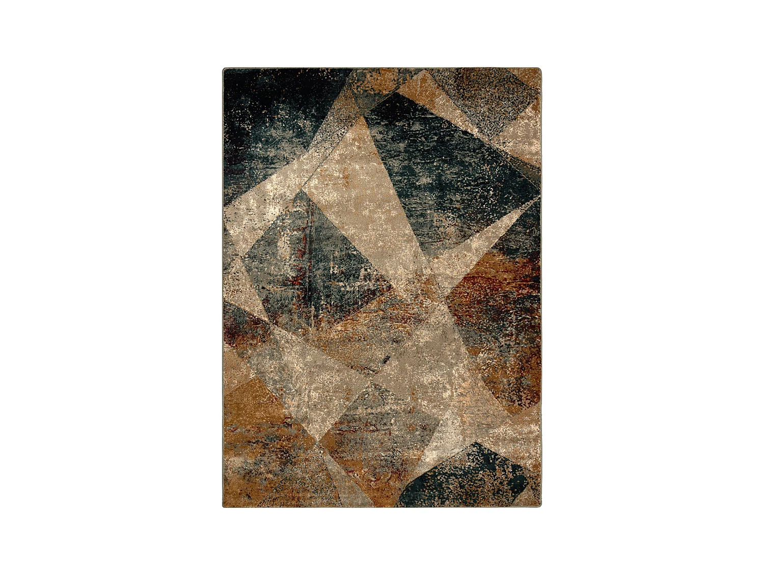 Tapis en laine OMEGA RAMI Mosaïque couleur émeraude 170x235 cm