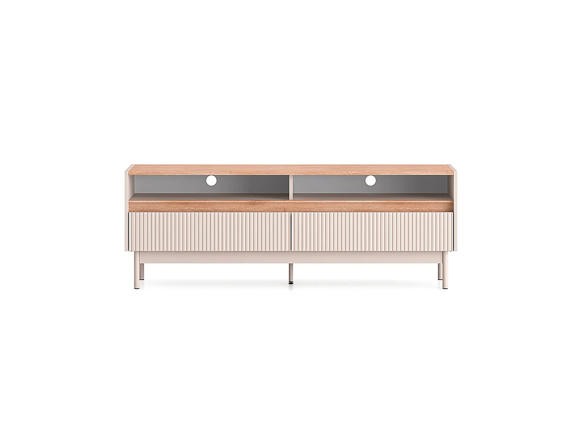Mobile TV 2 cassetti Connie cachemire e marrone 153,8cm