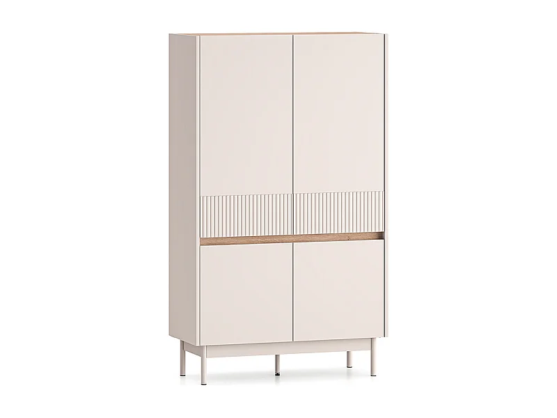 4-deurs lage Connie kasjmier en hout kast