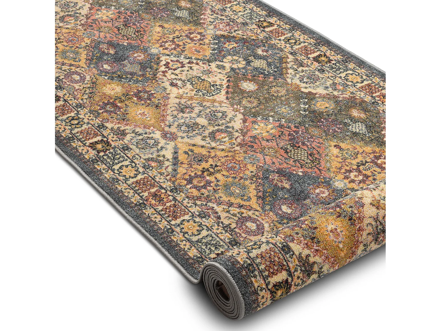 Tappeto antiscivolo MODERN CLASSIC classico beige / grigio 19 100x440 cm