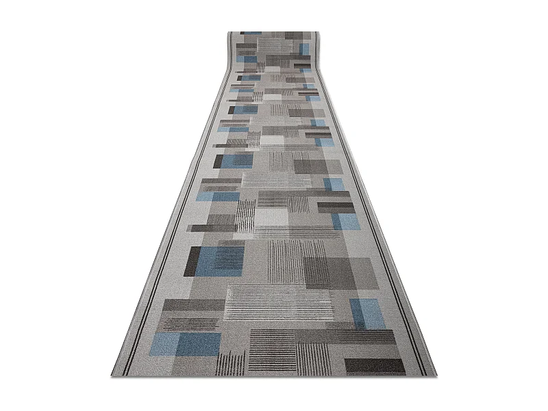 TAPIS DE COULOIR antidérapant LISTRA Géométrique, antidérapant gri 100x220 cm