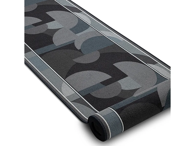 TAPIS DE COULOIR antidérapant MALIS Géométrique, antidérapant gris 80x450 cm