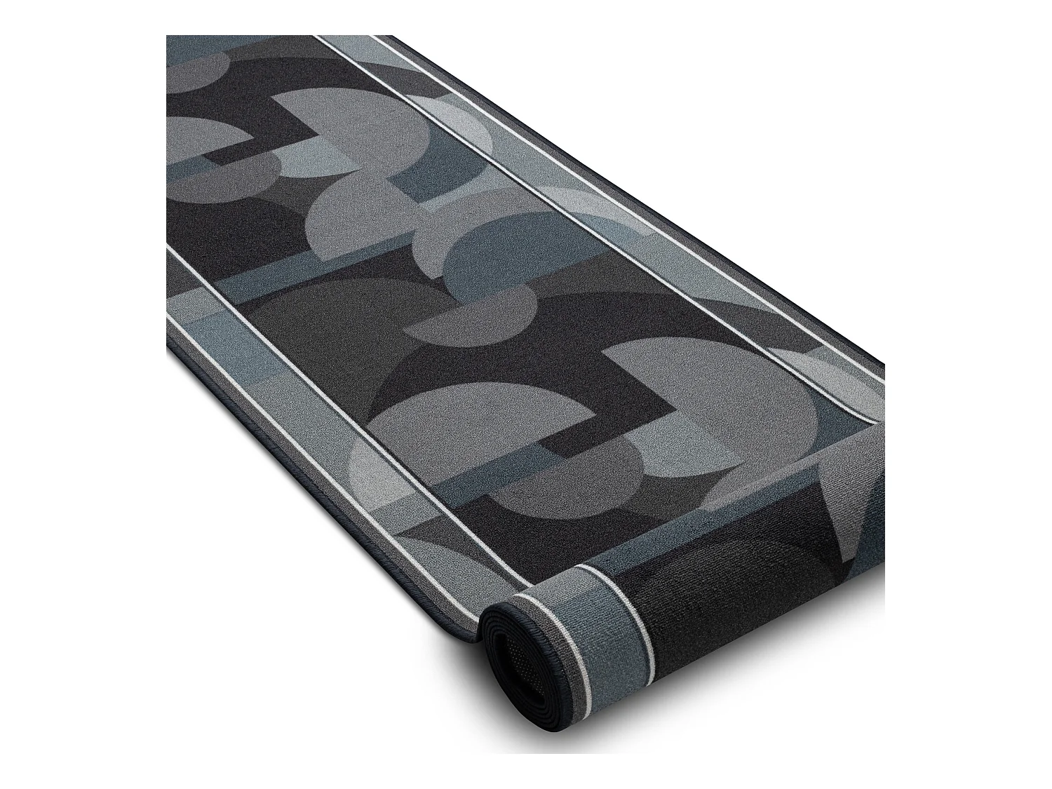 TAPIS DE COULOIR antidérapant MALIS Géométrique, antidérapant gris 80x450 cm