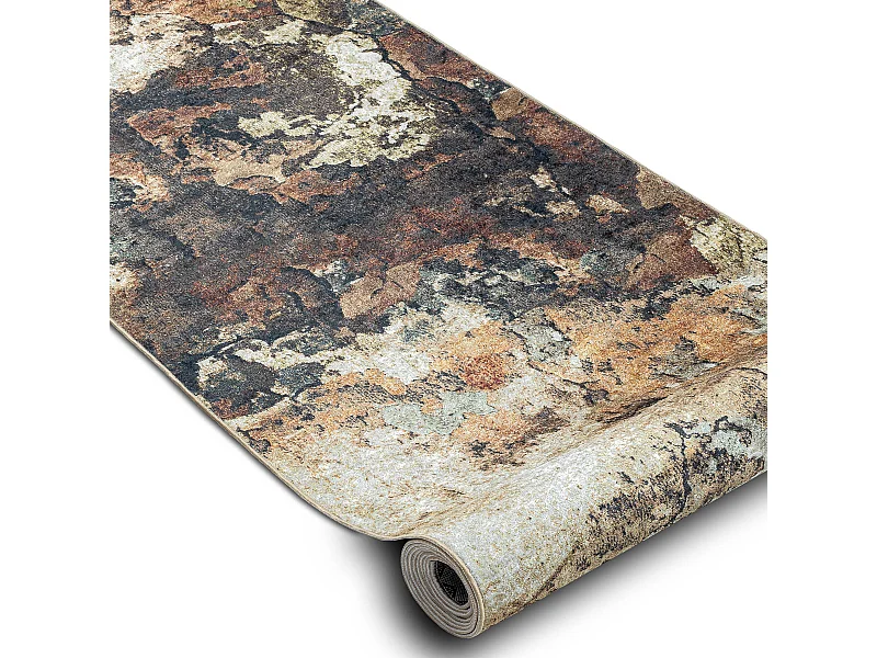 Läufer Antirutsch LOTUS ABSTRACT 52910 Beige ZUM WASCHEN 120x360 cm