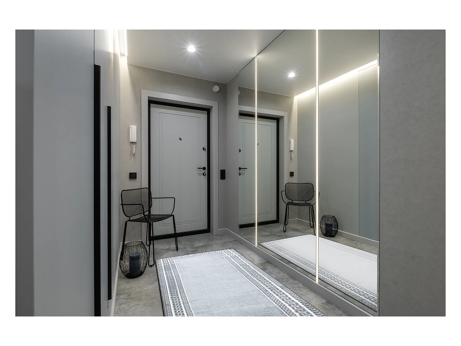 Tapijt, loper ALLURE 1960 Grieks sleutel, frame - Structureel, stijlvo 60x300 cm