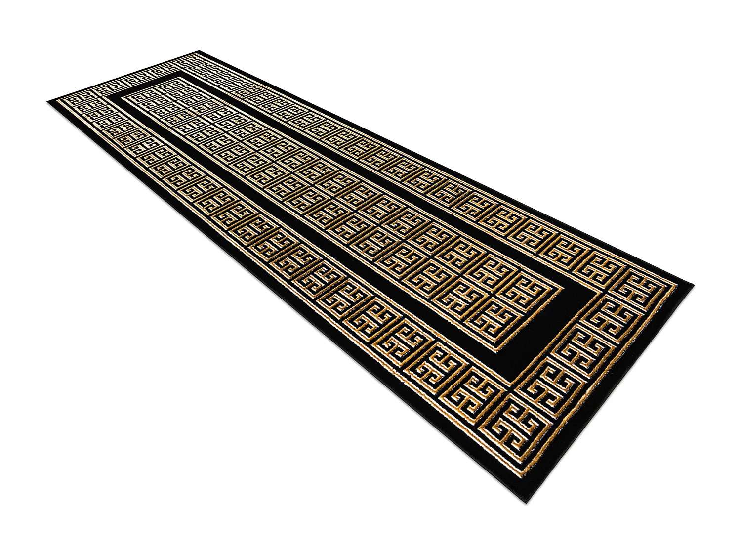 Dywan, chodnik ALLURE 1968 Grecki klucz, ramka - Strukturalny, stylowy 80x200 cm