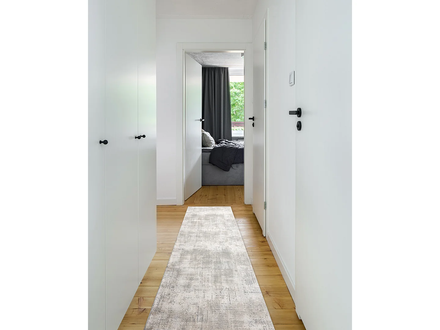 Tapis de couloir TULS 51231 vintage ivoire / gris 60x920 cm
