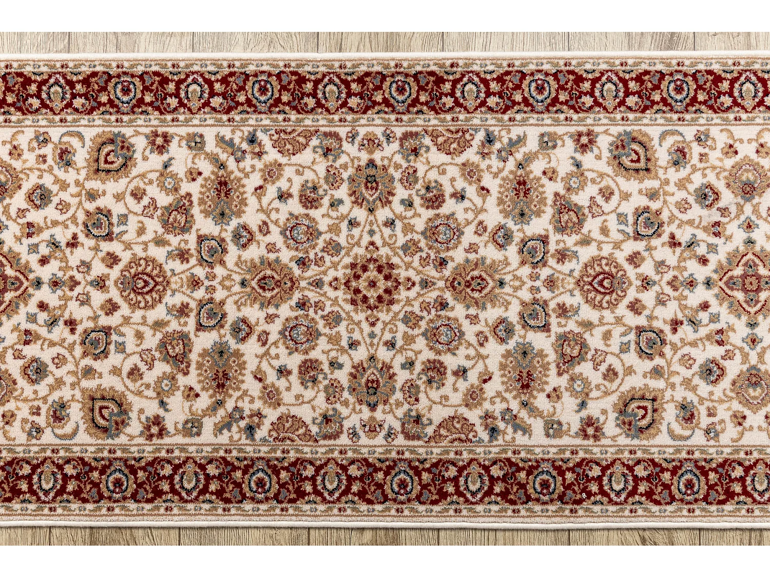 Tapis de couloir NAIN Ornement, fleurs 6999 51063 beige / bordeaux 80x250 cm
