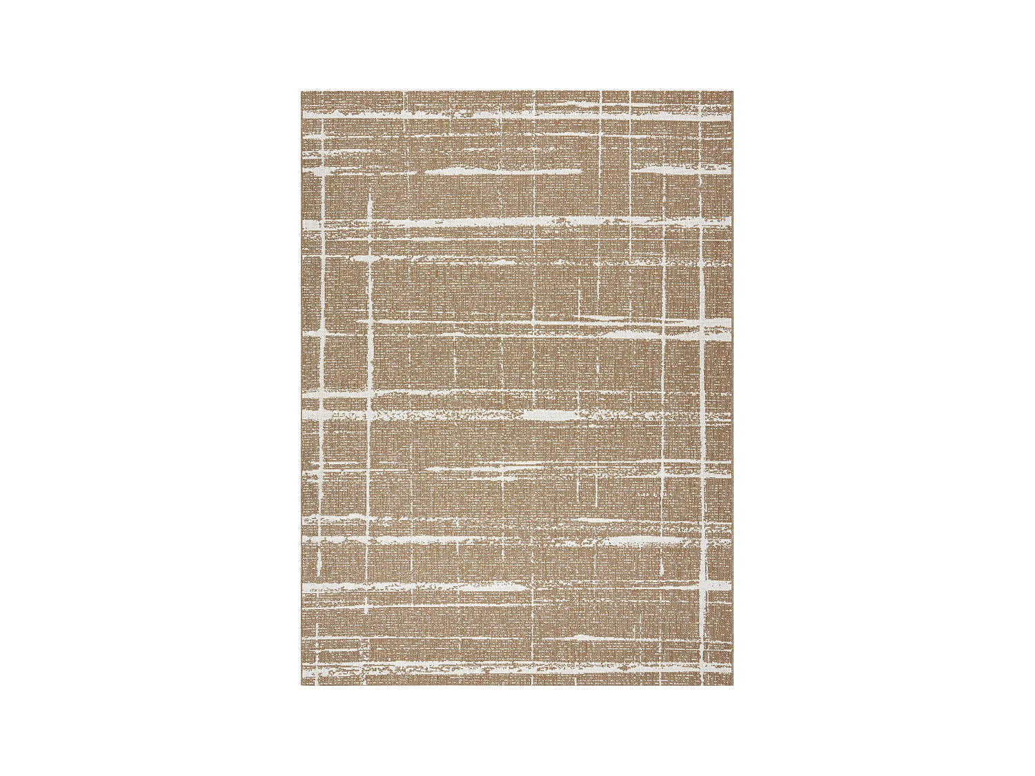 FLAT 48965265 Tapis sisal Treillis vintage - couleur paille beige natu 120x170 cm