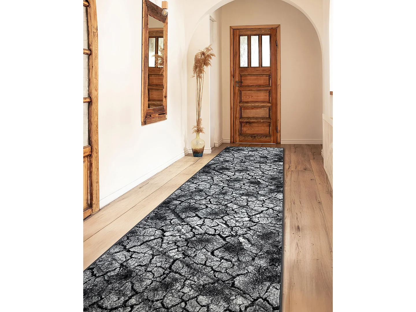 PASSADEIRA SILVER Terra chão rachado cinzento 80x660 cm