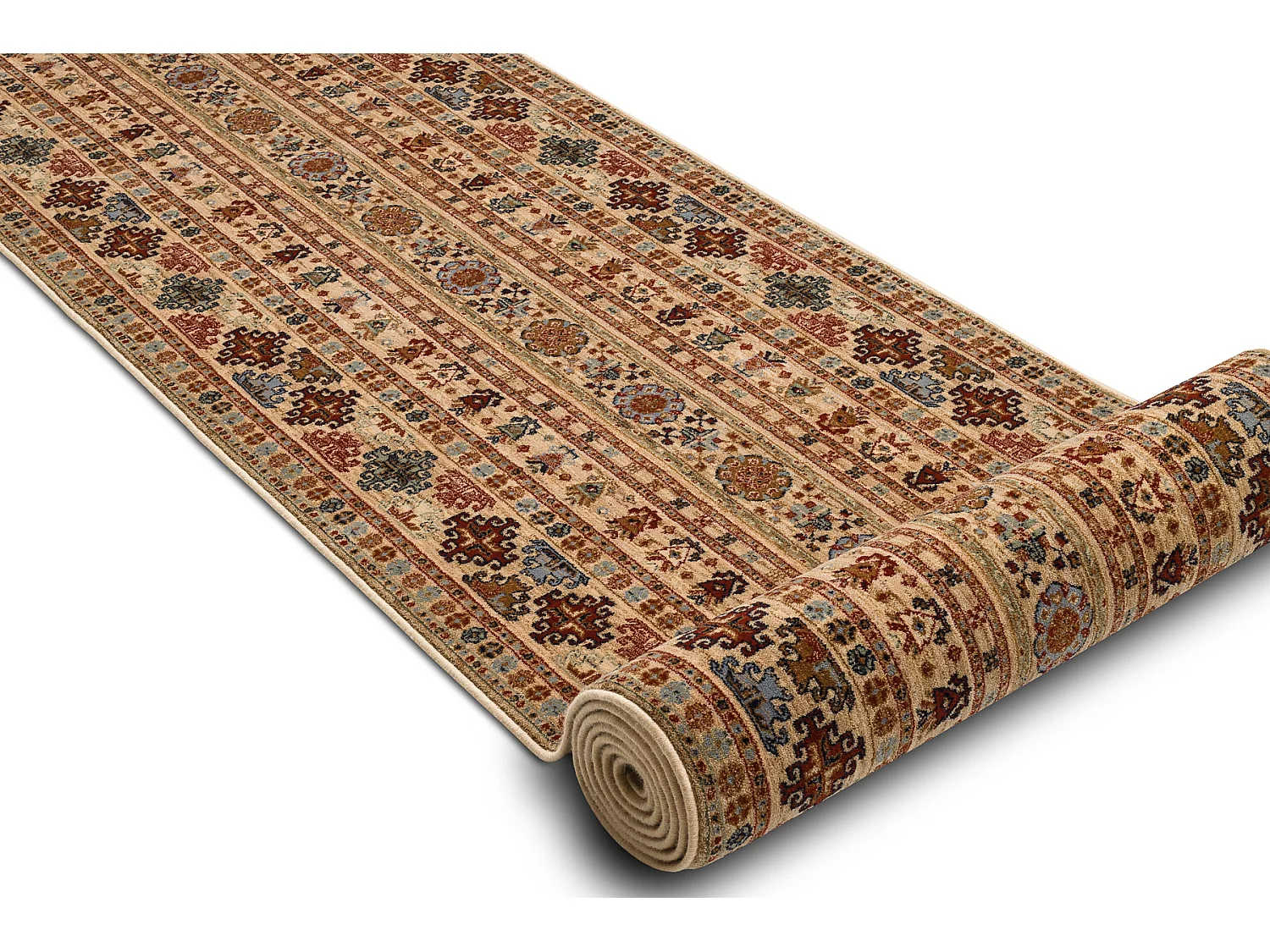 KESHAN tapis de couloir 7684/53555 oriental beige / terre cuite 90x200 cm