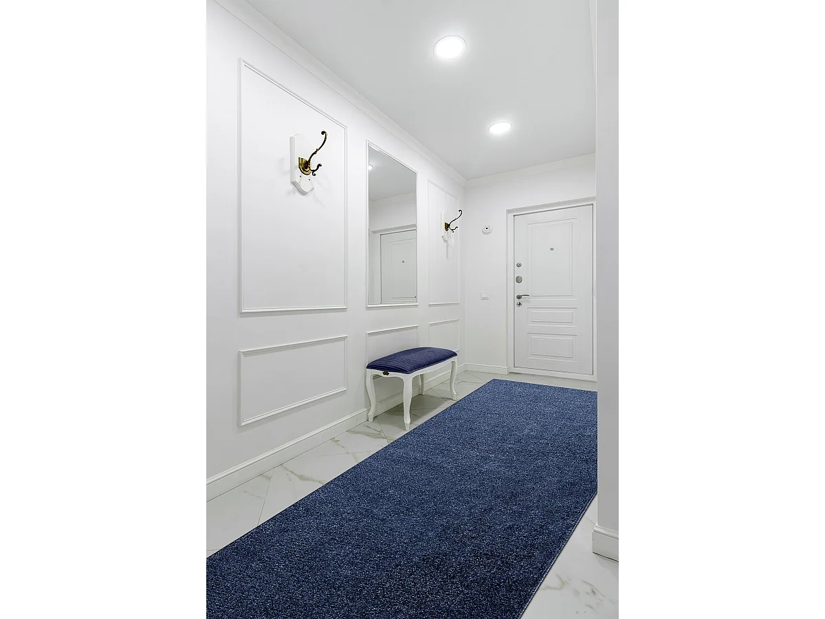 Corridore SOFTY un colore blu scuro 80x890 cm