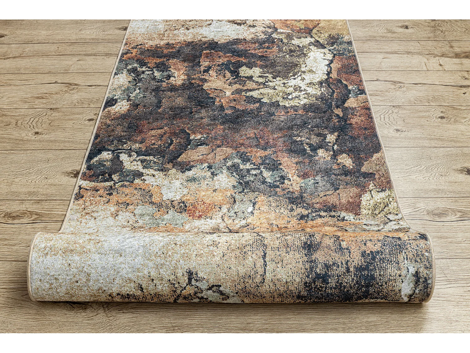 Läufer Antirutsch LOTUS ABSTRACT 52910 Beige ZUM WASCHEN 100x550 cm