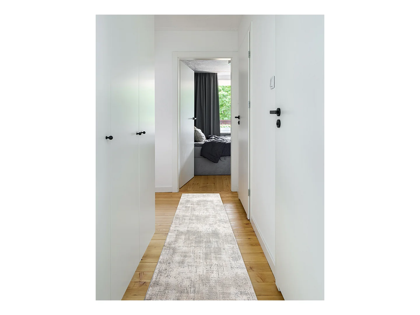 Tapis de couloir TULS 51231 vintage ivoire / gris 60x980 cm