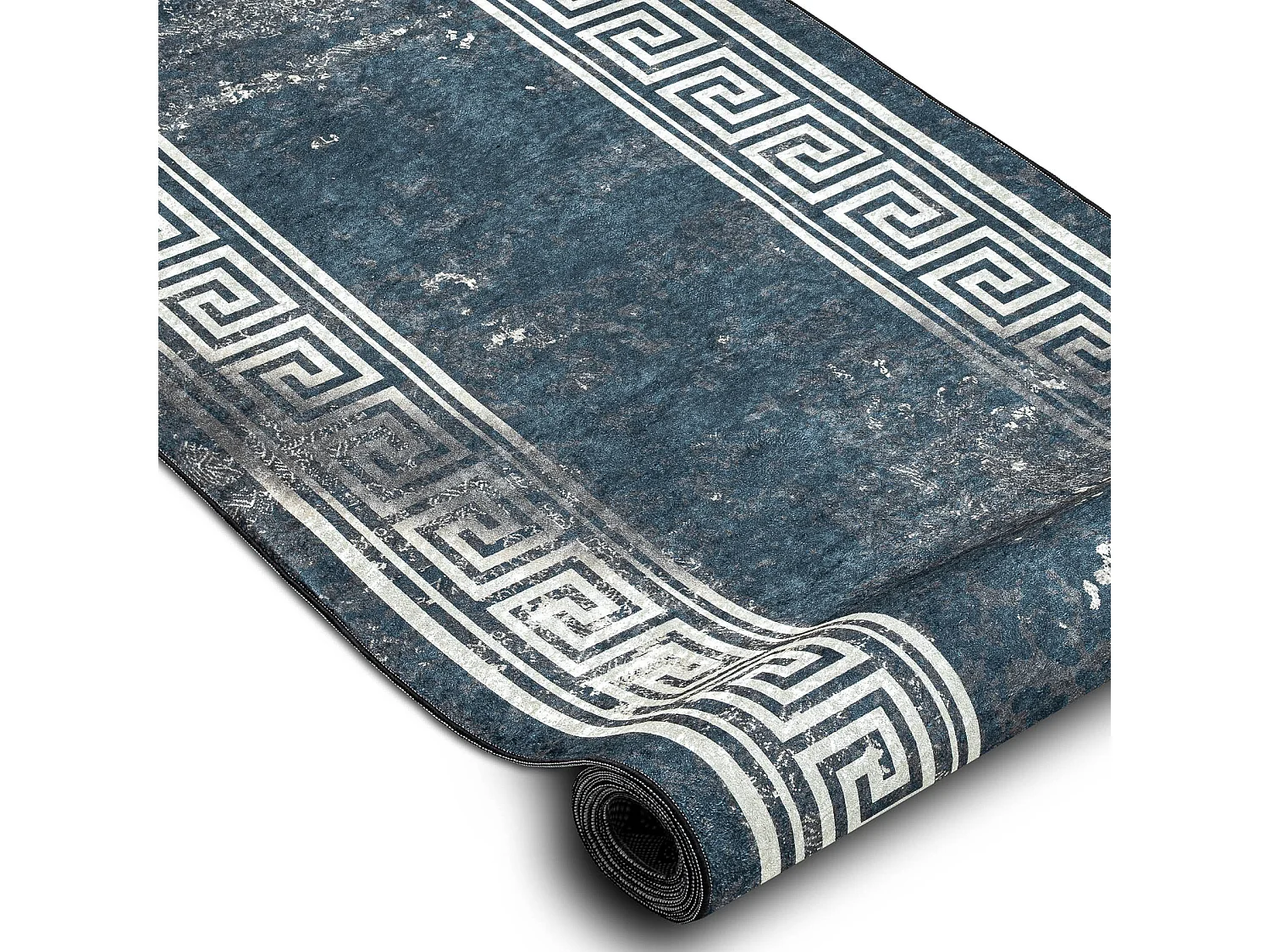 CHODNIK podgumowany DO PRANIA LOTUS GRECCO 23593 grafit / szary GRECKI 120x850 cm