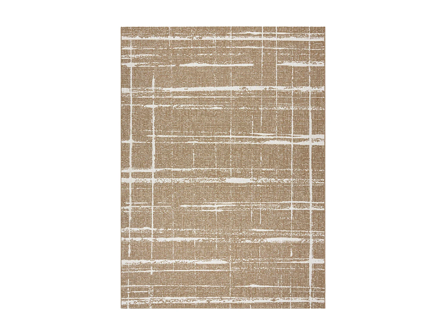 FLAT 48965265 Tapis sisal Treillis vintage - couleur paille beige natu 140x200 cm
