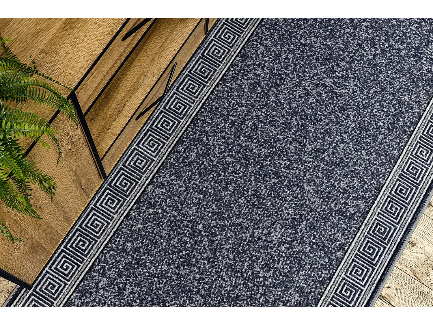 TAPIS DE COULOIR antidérapant GREK grec, antidérapant gris 57x370 cm