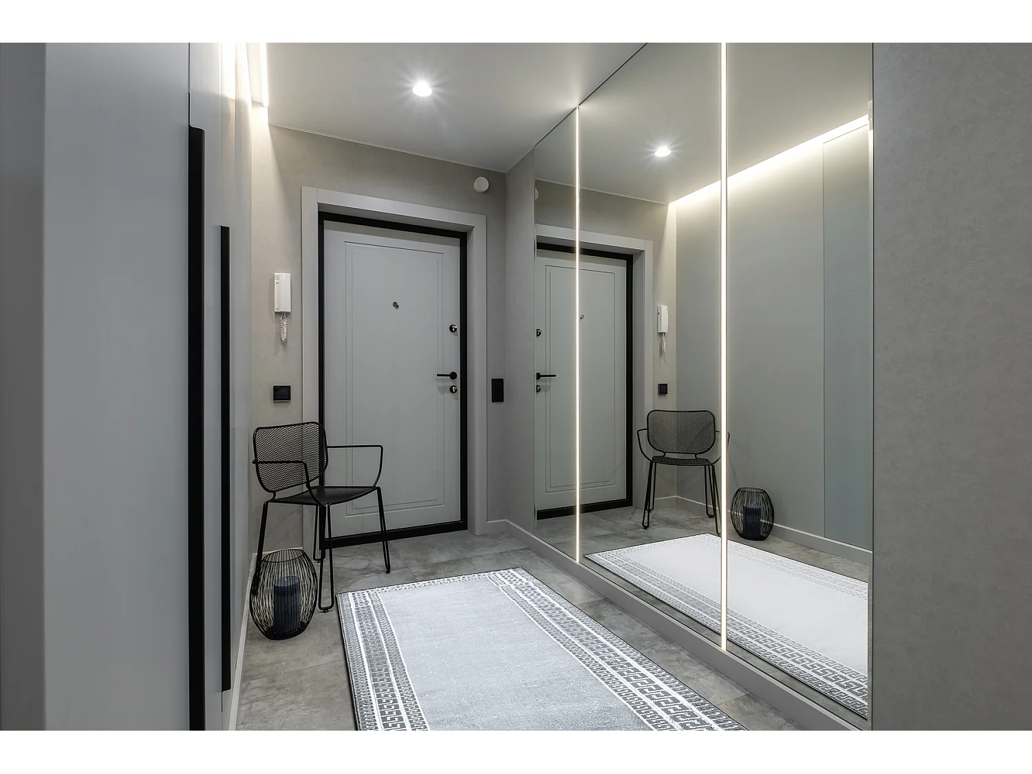 Tapete, passadeira ALLURE 1960 Chave grega, quadro - Estrutural, elega 70x300 cm