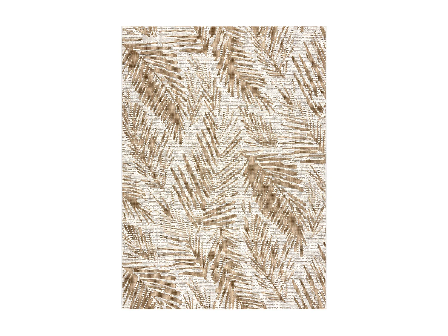 FLAT 48977256 Tapis sisal Feuilles de palmier - couleur paille beige n 80x150 cm
