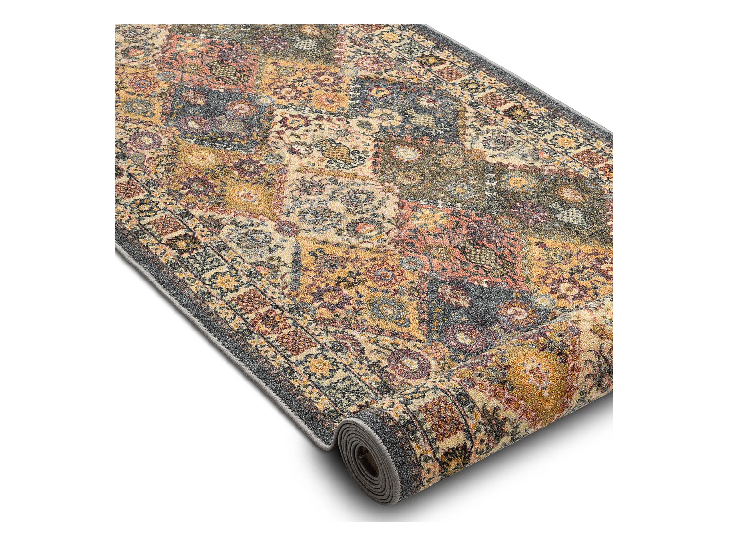 Tapis de couloir antidérapant MODERN CLASSIC beige / gris classique 1 120x700 cm