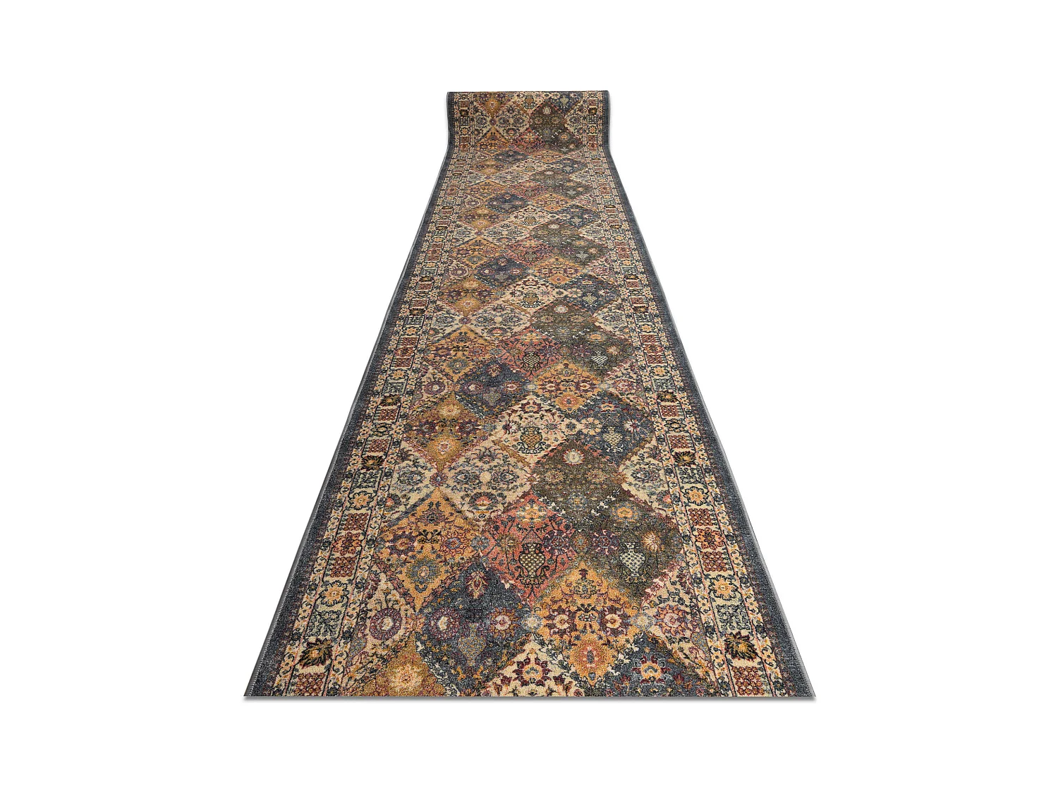 Tapis de couloir antidérapant MODERN CLASSIC beige / gris classique 1 150x550 cm