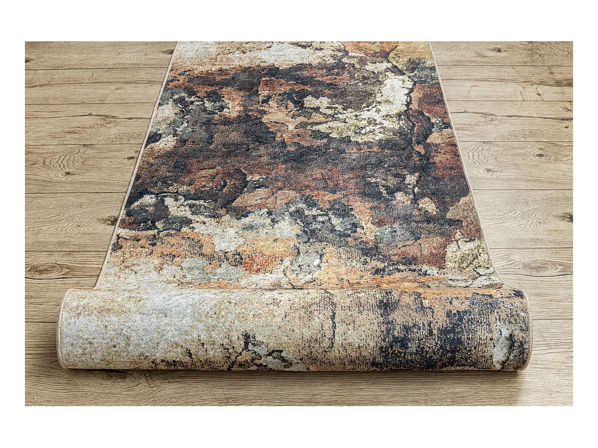 CHODNIK podgumowany DO PRANIA LOTUS ABSTRACT 52910 beż 80cm 80x200 cm