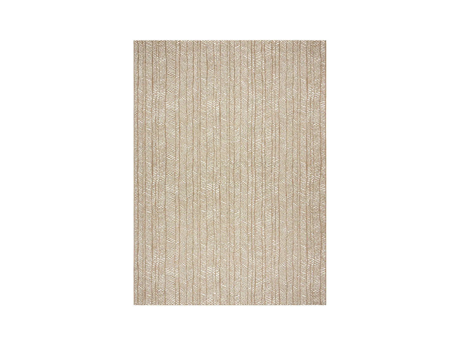 FLAT 48964265 Tapis sisal Chevron - couleur paille beige naturel, fice 140x200 cm