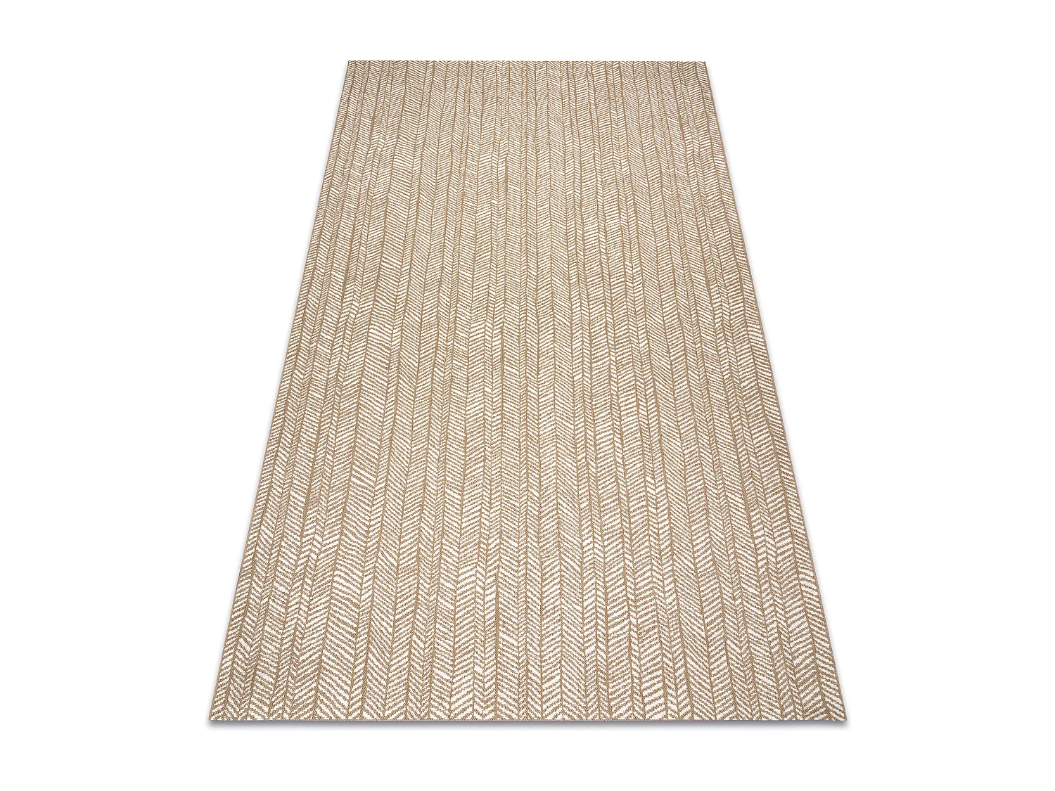 FLAT 48964265 Tappeto in sisal Spina di pesce - colore paglia beige na 140x200 cm