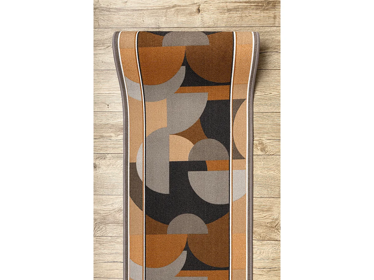 Läufer Antirutsch MALIS Geometrisch, rutschfest beige 80x970 cm