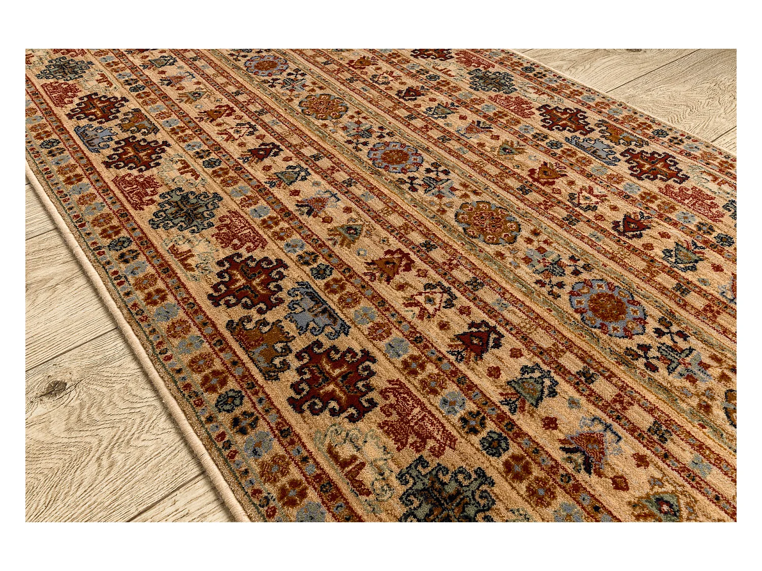 KESHAN tapis de couloir 7684/53555 oriental beige / terre cuite 90x150 cm