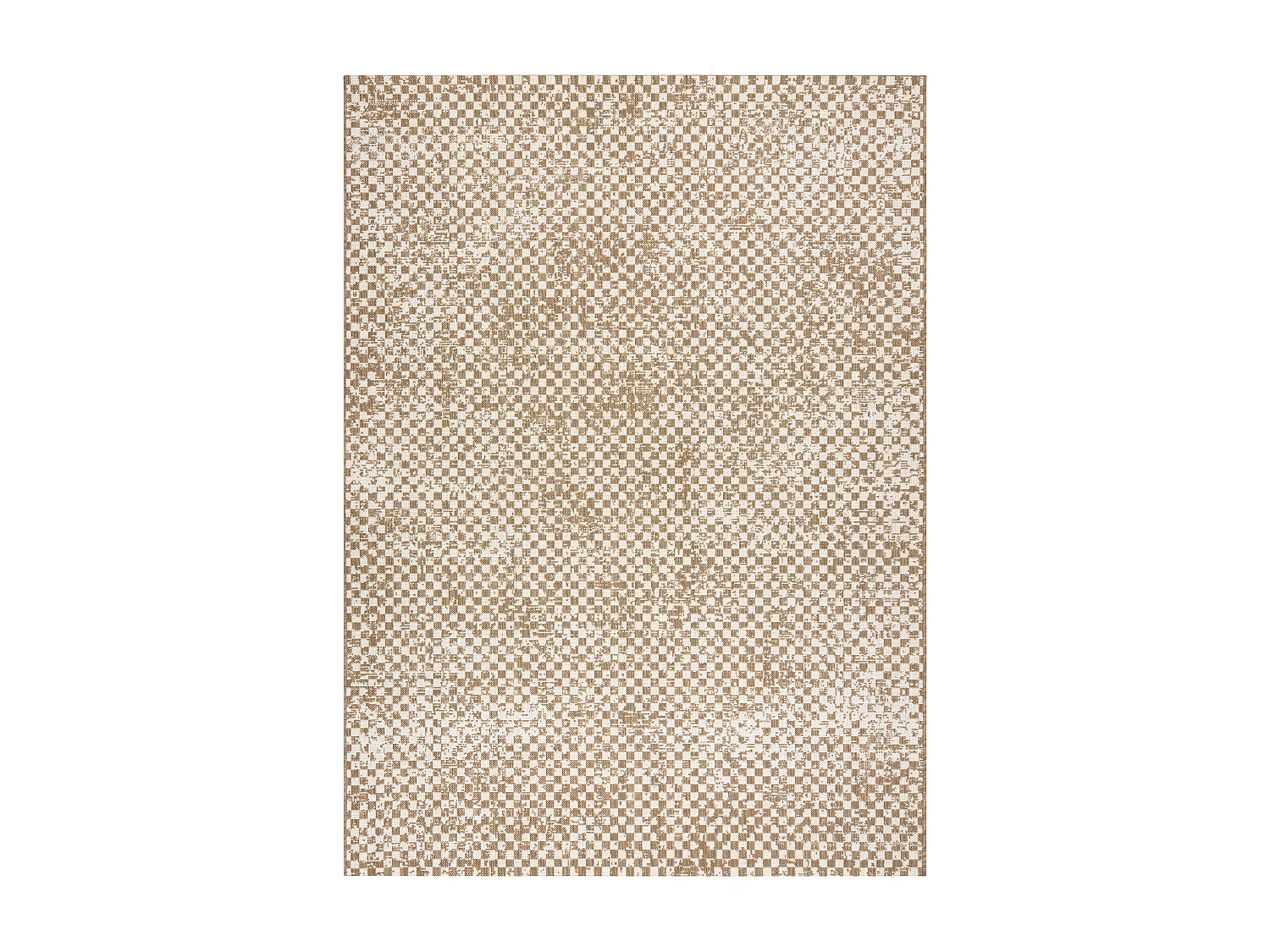 FLAT 48955265 Tapis sisal Géométrique - couleur paille beige naturel 80x150 cm