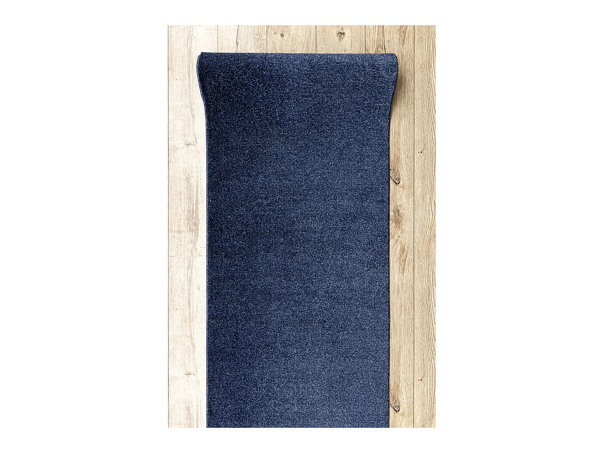 Chodnik SOFTY Jednolity, jednokolorowy ciemny niebieski 80cm 80x640 cm